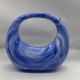 Acrylic Evening Clutch Purse Top-handle Moon Hobo Bag, Elegant Marble Handbag Blue Acrylic Evening Clutch Purse Top-handle Moon Hobo Bag, Elegant Marble Handbag Blue