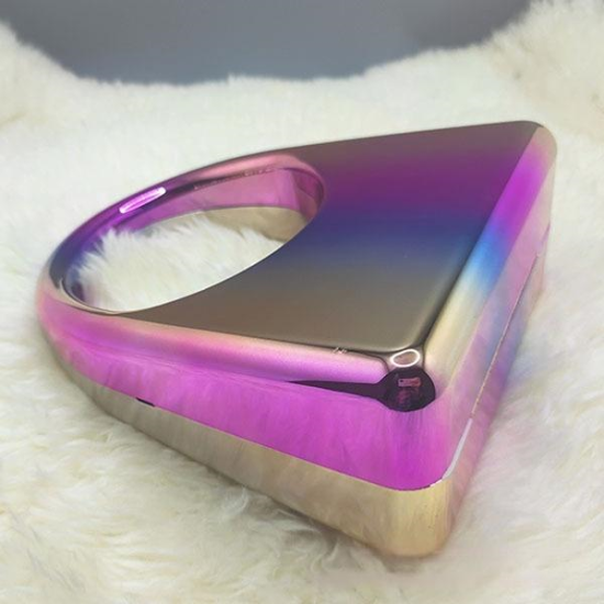 Acrylic Evening Clutch Top Handle Hobo Bag, Glossy Metallic Tote Bag Dazzling Acrylic Evening Clutch Top Handle Hobo Bag, Glossy Metallic Tote Bag Dazzling