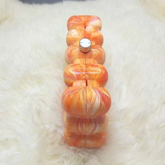 Women Acrylic Clutch Chic Marble Evening Handbag Orange Women Acrylic Clutch Chic Marble Evening Handbag Orange