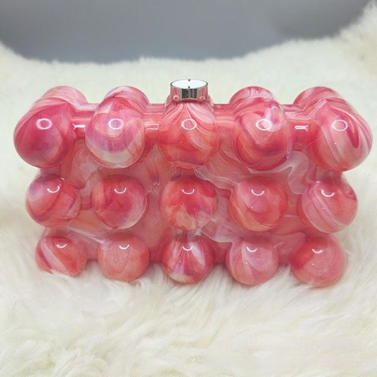 Women Acrylic Clutch Chic Marble Evening Handbag Red Women Acrylic Clutch Chic Marble Evening Handbag Red