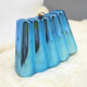 Women Acrylic Clutch Chic Sector Evening Handbag Blue Women Acrylic Clutch Chic Sector Evening Handbag Blue