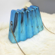 Women Acrylic Clutch Chic Sector Evening Handbag Blue Women Acrylic Clutch Chic Sector Evening Handbag Blue