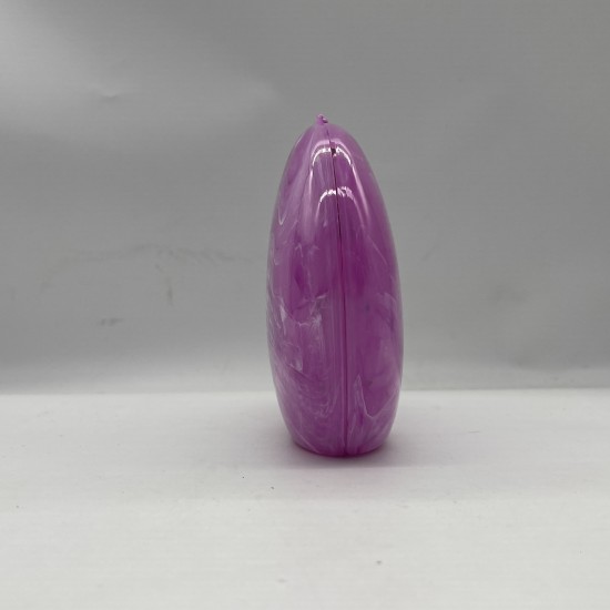 Acrylic Evening Clutch Purse Hobo Bag, Elegant Marble Handbag Purple Acrylic Evening Clutch Purse Hobo Bag, Elegant Marble Handbag Purple