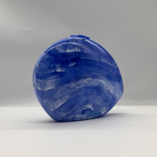 Acrylic Evening Clutch Purse Hobo Bag, Elegant Marble Handbag Blue Acrylic Evening Clutch Purse Hobo Bag, Elegant Marble Handbag Blue