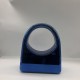 Acrylic Evening Clutch Purse Glossy Box Bag, Handbag Blue
