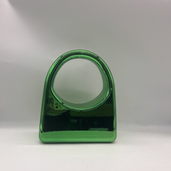 Acrylic Evening Clutch Purse Glossy Box Bag, Handbag Green Acrylic Evening Clutch Purse Glossy Box Bag, Handbag Green