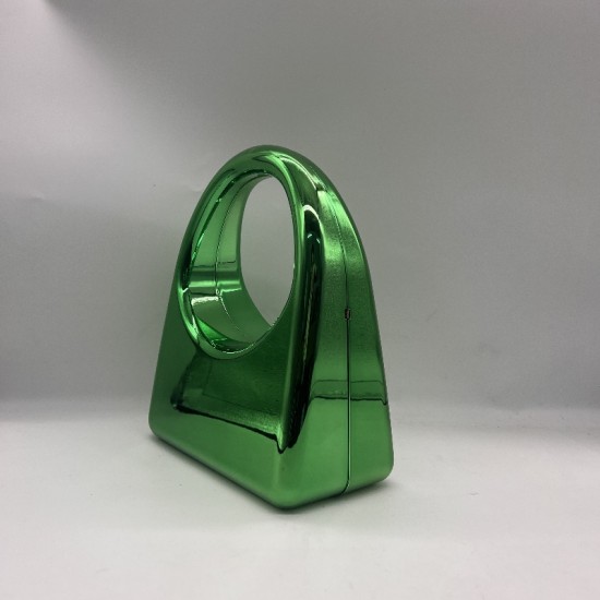 Acrylic Evening Clutch Purse Glossy Box Bag, Handbag Green Acrylic Evening Clutch Purse Glossy Box Bag, Handbag Green