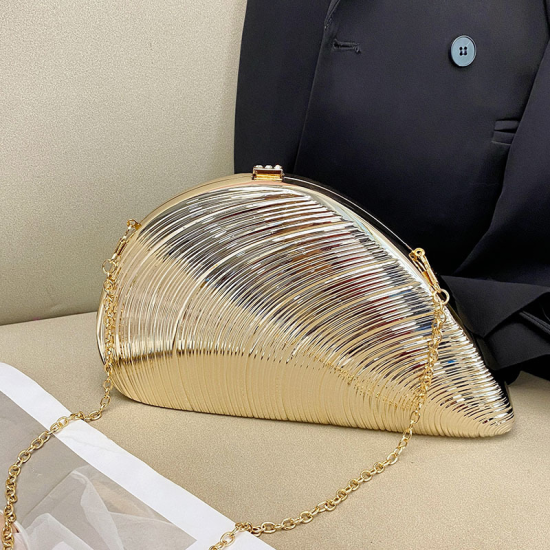 Acrylic Clutch Hobo Bag, Shell Bag Gold Acrylic Clutch Hobo Bag, Shell Bag Gold