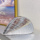 Acrylic Clutch Hobo Bag, Shell Bag Silver Acrylic Clutch Hobo Bag, Shell Bag Silver