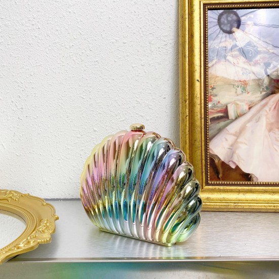 Acrylic Clutch Hobo Bag, Shell Box Bag Colorful Acrylic Clutch Hobo Bag, Shell Box Bag Colorful