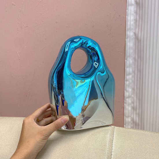 Acrylic Clutch Hobo Bag, Box Bag Blue Acrylic Clutch Hobo Bag, Box Bag Blue
