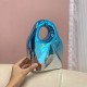 Acrylic Clutch Hobo Bag, Box Bag Blue Acrylic Clutch Hobo Bag, Box Bag Blue
