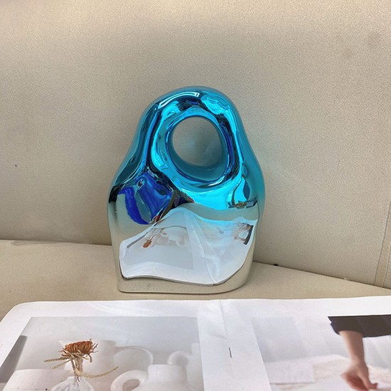 Acrylic Clutch Hobo Bag, Box Bag Blue Acrylic Clutch Hobo Bag, Box Bag Blue