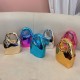Acrylic Clutch Hobo Bag, Box Bag Blue Acrylic Clutch Hobo Bag, Box Bag Blue