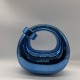 Acrylic Evening Clutch Purse Top-handle Moon Hobo Bag, Pillow Handbag Blue Acrylic Evening Clutch Purse Top-handle Moon Hobo Bag, Pillow Handbag Blue