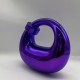 Acrylic Evening Clutch Purse Top-handle Moon Hobo Bag, Pillow Handbag Purple Acrylic Evening Clutch Purse Top-handle Moon Hobo Bag, Pillow Handbag Purple