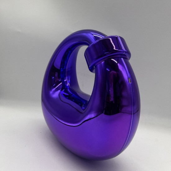 Acrylic Evening Clutch Purse Top-handle Moon Hobo Bag, Pillow Handbag Purple Acrylic Evening Clutch Purse Top-handle Moon Hobo Bag, Pillow Handbag Purple