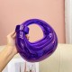 Acrylic Evening Clutch Purse Top-handle Moon Hobo Bag, Pillow Handbag Purple Acrylic Evening Clutch Purse Top-handle Moon Hobo Bag, Pillow Handbag Purple