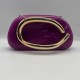 Acrylic Evening Clutch Purse Metal Hobo Bag, Square Handbag Purple Acrylic Evening Clutch Purse Metal Hobo Bag, Square Handbag Purple