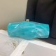 Acrylic Evening Clutch Purse Hobo Bag, Irregular Handbag Lake Blue Acrylic Evening Clutch Purse Hobo Bag, Irregular Handbag Lake Blue