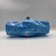 Acrylic Evening Clutch Purse Metal Hobo Bag, Square Handbag Blue Acrylic Evening Clutch Purse Metal Hobo Bag, Square Handbag Blue