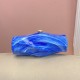 Acrylic Evening Clutch Purse Metal Hobo Bag, Square Handbag Blue Acrylic Evening Clutch Purse Metal Hobo Bag, Square Handbag Blue